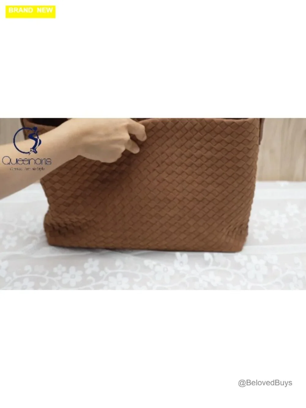 Faux Leather Suede Woven Hobo Bag Top Handle Shoulder Tote